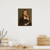 Corot - Pensive Young Brünett 1845 Poster (Küche)