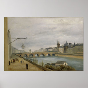 Corot - Pont-Au-Change, Der Palais De Justice Poster