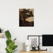 Corot - Sonnenuntergang mit Löwen Poster (Heimbüro)