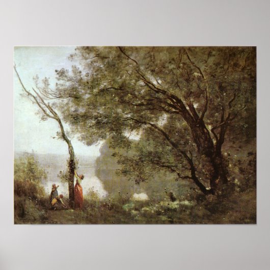 Corot - Souvenir de Mortefontaine Poster (Vorne)