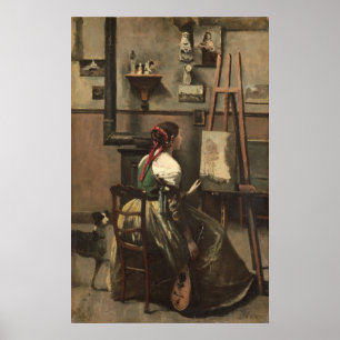 Corot Studio - Jean-Baptiste - Corot Fine Art Poster