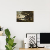 Corot - The Boatman De Mortefontaine Poster (Heimbüro)
