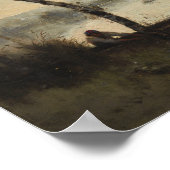 Corot - The Boatman De Mortefontaine Poster (Ecke)