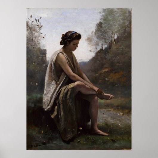 Corot - The Wounded Eurydice 1868 Poster (Vorne)