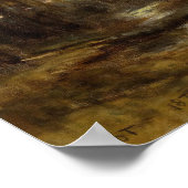 Corot - unter Holz Poster (Ecke)