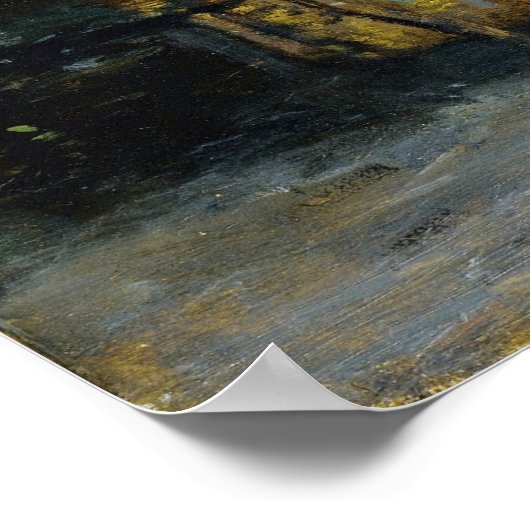 Corot - Vaugirard Cafe Poster (Ecke)