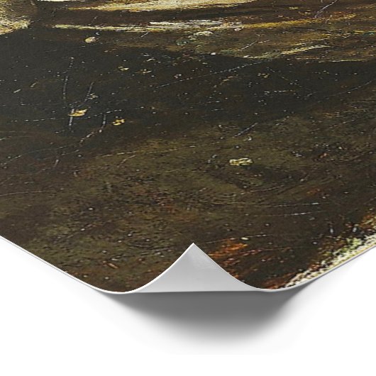 Corot - Verwundete Eurydice Poster (Ecke)