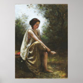 Corot - Verwundete Eurydice Poster (Vorne)