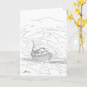 Corpach Shipwreck Scotland Karte (Gelbe Blume)