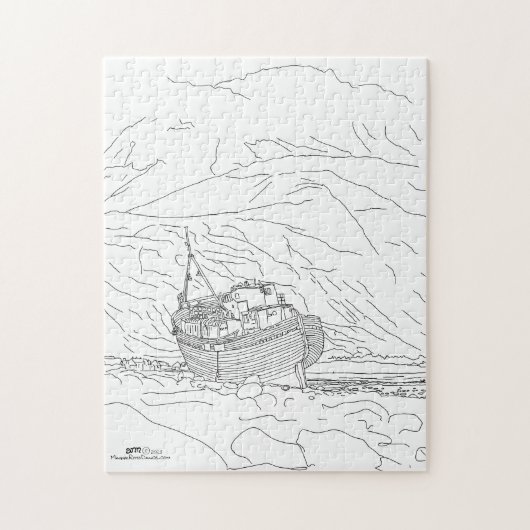 Corpach Shipwreck Scotland Puzzle (Vertikal)
