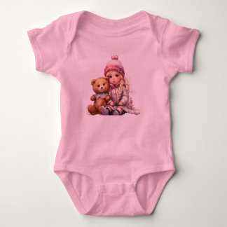 Corpo inteiro de uma doçura realista bebê. baby strampler