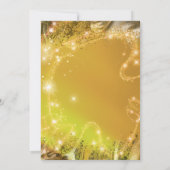 Corporate 2026 New Year's Eve Party Gold Glitter Einladung (Rückseite)