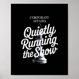 Corporate Affairs - leise Durchführung der Show Poster