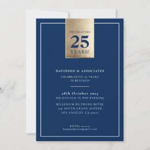 CORPORATE ANNIVERSARY stilvolles Business Marine G Einladung