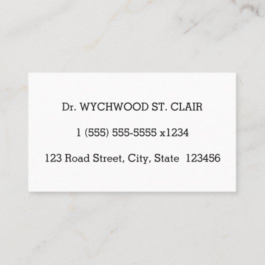 Corporate, Basic & Respect Business Card Visitenkarte (Rückseite)