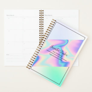 Corporate Beauty Salon Makeup Artist Holographic Planer