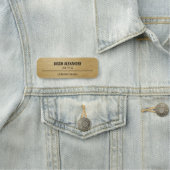 Corporate Beruflich Employee Imitate Gold Namensschild (Beispiel)