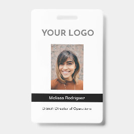 Corporate Black Employee Foto ID Ausweis