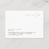 Corporate Black & Gold Business Card Visitenkarte (Vorderseite)