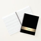 Corporate Black Gold Monogram Notizblock (Innenseite)