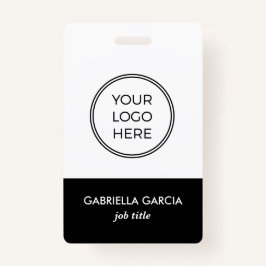 Corporate Black Logo Mitarbeiter-ID-Abzeichen Ausweis