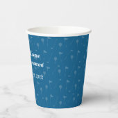 Corporate Blue Grey Golf Muster - Papiertasse Pappbecher (Links)
