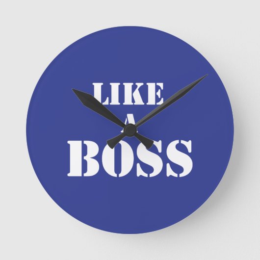 Corporate Boss Runde Wanduhr (Vorderseite)