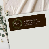 CORPORATE BROWN BERRY WREATH CHRISTMAS-ADRESSE