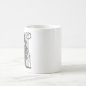 Corporate Burnout Relatable Chibi-Boy-Anzug-Illust Kaffeetasse (Mittel)