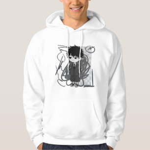 Corporate Burnout Relatable Chibi-Junge im Anzug I Hoodie