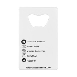Corporate Business Card Design Logo-Vorlagen Geldbeutel Flaschenöffner