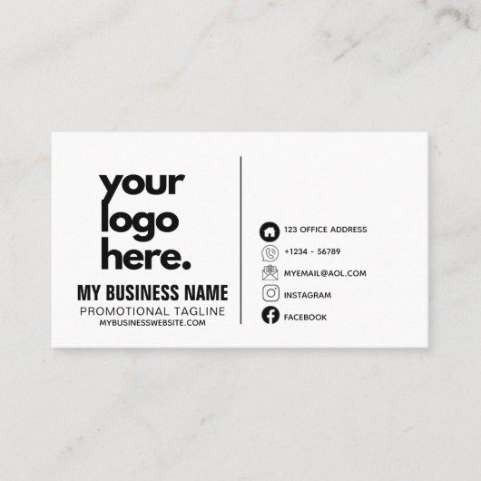 Corporate Business Card Design Logo-Vorlagen Visitenkarte (Vorderseite)