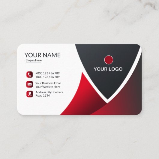 Corporate Business Card Design Visitenkarte (Vorderseite)