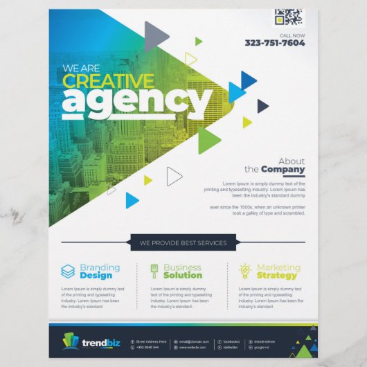Corporate Business Flyer und Poster Design (Vorne)