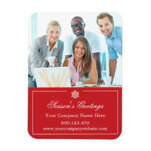 Corporate Business Foto Weihnachten Magnet