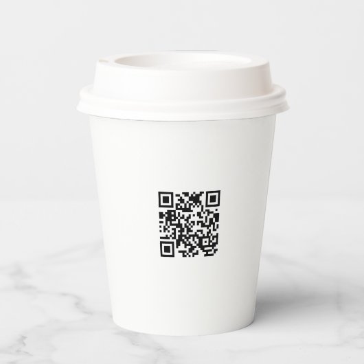 Corporate Business Großes Logo Pappbecher (Rückseite)