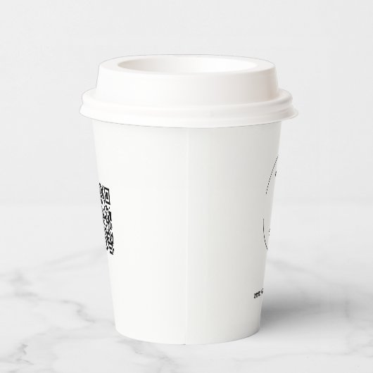 Corporate Business Großes Logo Pappbecher (Rechts)