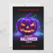 Corporate Business Halloween Office Party Logo Einladung (Vorderseite)