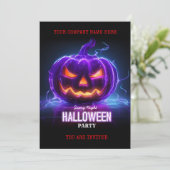Corporate Business Halloween Office Party Logo Einladung (Stehend Vorderseite)