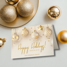 Corporate Business Happy Holidays Gold Script