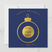 Corporate Business Logo Christmas Ornament Card (Vorderseite)
