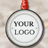 Corporate Business Logo Moderne Weihnachten Ornament Aus Metall