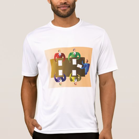 Corporate Business Meeting Team Collaboration T-Shirt (Vorderseite)