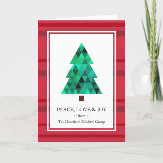 Corporate Business Mod Geometric Holiday Card Feiertagskarte