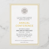 CORPORATE BUSINESS Modernes Ereignis einfaches Elf Folieneinladung (Vorderseite)