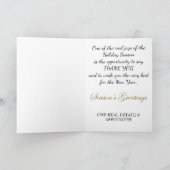 Corporate Business Weihnachtskarte mit Weihnachten (Innenseite)