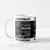 Corporate Buzzwords Business Jargon Typography Art Kaffeetasse (Links)