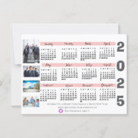 Corporate Calendar Card für die Kundenbewertung