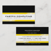 CORPORATE CARD Moderne High-Tech-Gelb Visitenkarte (Vorne/Hinten)