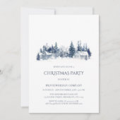 Corporate Christmas Party Blue Village Einladung (Vorderseite)